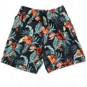 Pipeline Floral Tropical Print Swim Trunks - XL